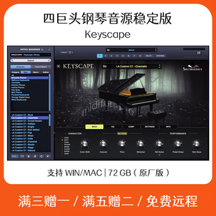 Keyscape四巨头键盘钢琴软音源插件Cubase Logic软件编曲音色安装