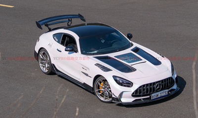 奔驰AMGGTS改装升级BlackSeries/BS款包围套件前杠碳纤维透明机盖