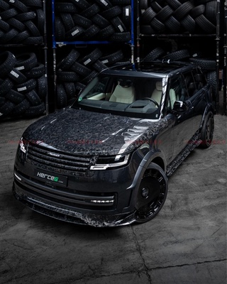 新款路虎揽胜行政改装升级MANSORY迈莎锐碳纤维包围套件前唇后唇