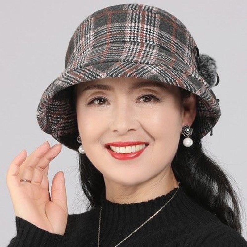 中老年人帽子女秋冬季妈妈毛呢礼帽加厚奶奶布盆帽春秋休闲渔夫帽,服饰配件/皮带/帽子/围巾,帽子,淘宝优惠券,粉丝福利购,淘宝优惠卷