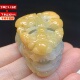 缅甸A货翡翠老种黄翡貔貅吊坠挂件精雕男女款 收藏送礼带证书