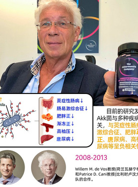 法国akk益生菌身材管理提高糖脂代谢肠易激肠漏修复男士健康德国
