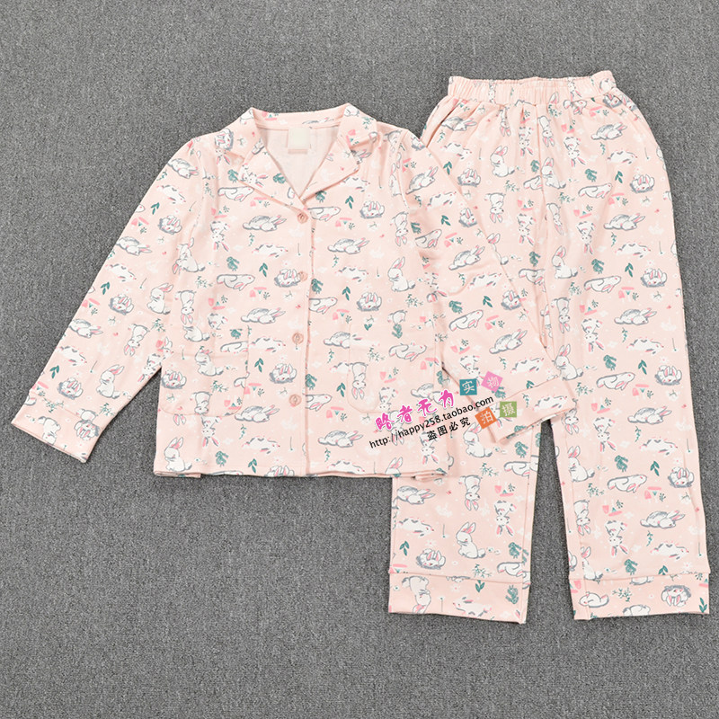 日系卡通全棉加厚兔子休闲家居服