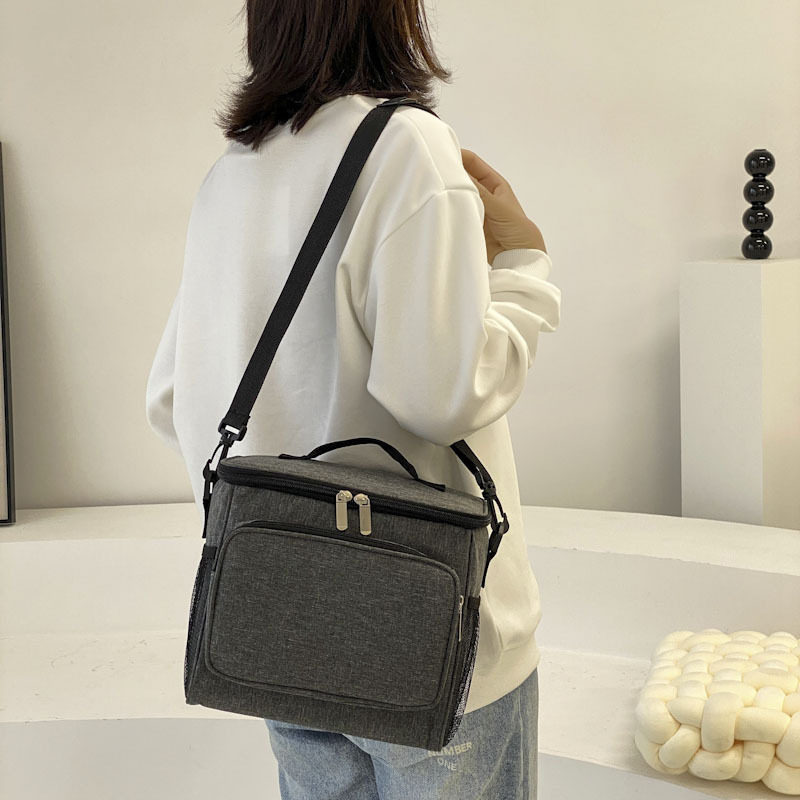 2024加厚防水单肩斜挎大冰包便携式午餐包户外野餐包便当包收纳,收纳整理,吸尘器收纳架/盒/袋,淘宝优惠券,粉丝福利购,淘宝优惠卷