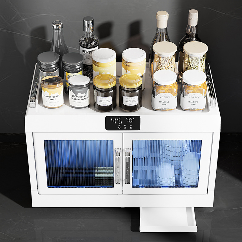 碗柜家用碗筷消毒碗架沥水碗盘架桌面式消毒柜烘干紫外线沥水碗架