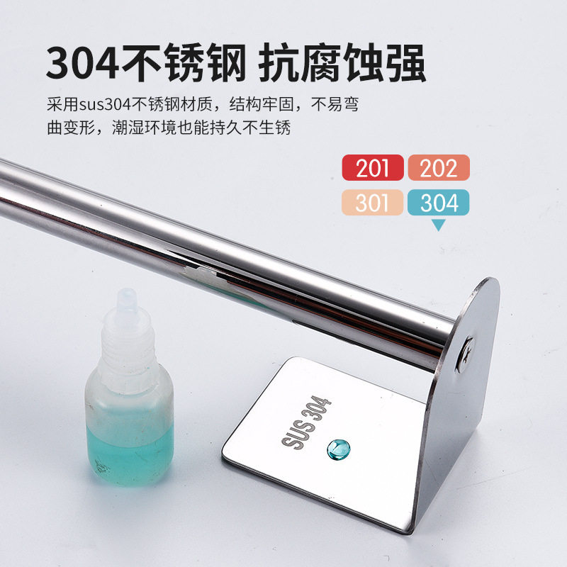 厨房不锈钢纸巾架免打孔保鲜膜挂架家用卷纸架黑色收纳壁挂收纳架