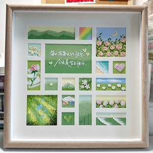 生日礼物送女生油画棒画框diy手工礼品材料包送闺蜜女朋友苏小鸭