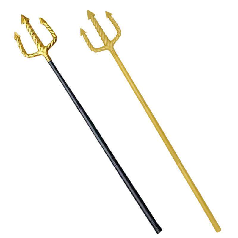 万圣节权杖手杖道具海王权杖鱼叉服装饰品三叉权杖舞会鬼节日玩具