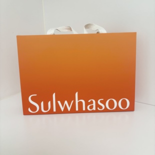 中号雪花秀礼品袋子厚实包装购物手提袋两三件套盒全明星送礼专用