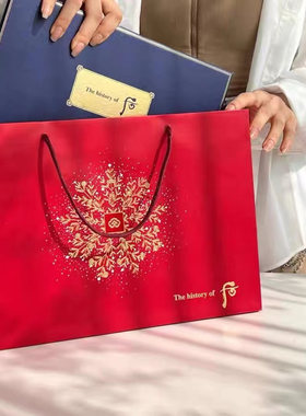 whoo后礼品袋天气丹3件套包装袋