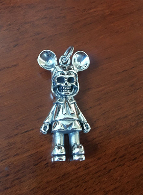 欧美潮牌925纯银吊牌朋克轻奢骷髅权志龙罗志祥EXO同款男女吊坠