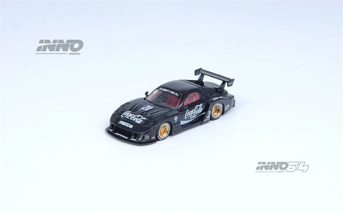 INNO 1:64 Mazda MAZDA RX7 (FD3S) LB-SUPER SILOUETTE черная модель автомобиля