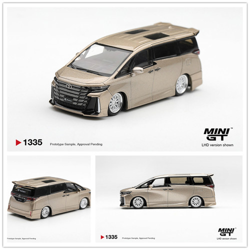 【预售】MINIGT 1:64 丰田 Toyota Vellfire 40 KUHL 金色 车模