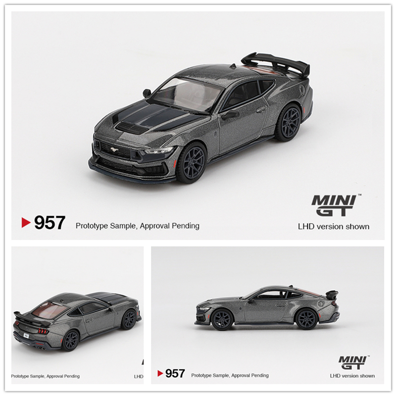 MINIGT 1:64 Ford Mustang Dark Horse 2024 Carbonized Gray车模