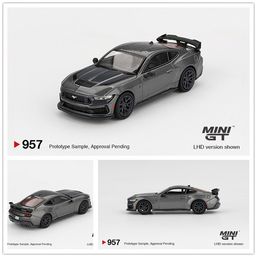 MINIGT 1:64 Ford Mustang Dark Horse 2024 Carbonized Gray车模