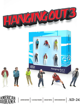 American Diorama 1:64 Figure set - Hanging Out 3 合金人偶