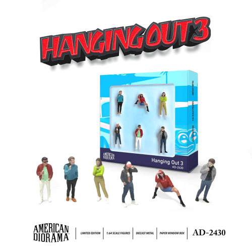 American Diorama 1:64 Figure set - Hanging Out 3 合金人偶