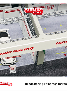Tarmac Works 1:64 Pit Garage Diorama 場景 本田 Honda Racing