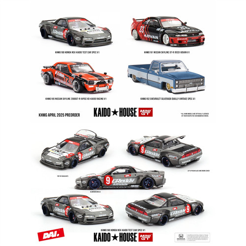 Kaido House + MINIGT Honda NSX Kaido Test Car Spec V1 车模