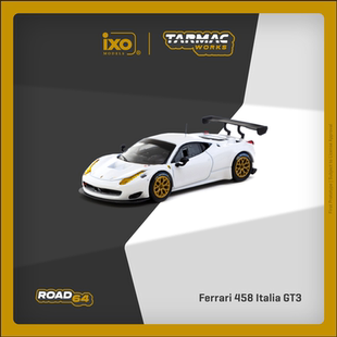 Tarmac Works 1:64 Ferrari 458 Italia GT3 White 仿真 合金车模