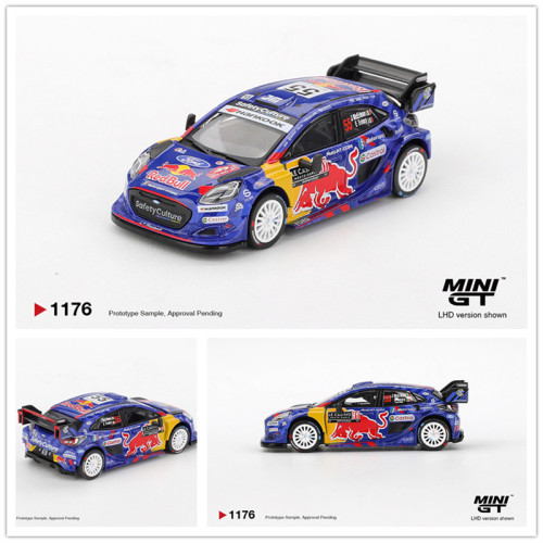 MINIGT 1:64 1176号 福特 Ford Puma Rally1 #55 M-Sport 车模