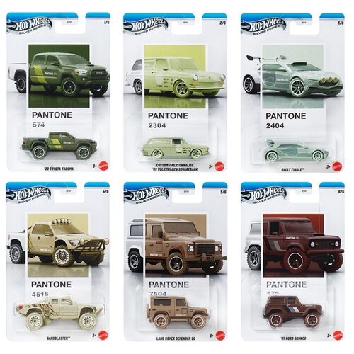 【预售】风火轮 高级普卡Pantone系列 丰田大众路虎福特 合金车模