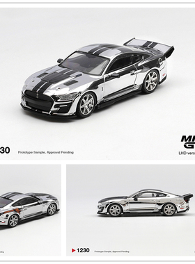 【预售】MINIGT 1:64 Shelby GT500 Dragon Snake Concept 电镀银