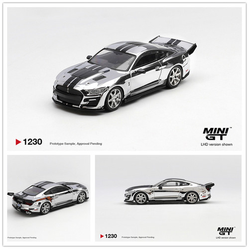 【预售】MINIGT 1:64 Shelby GT500 Dragon Snake Concept 电镀银
