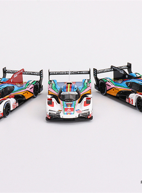 MINIGT 1:64 保时捷 三车套裝 Porsche 963 24 Hrs 勒芒 合金车模