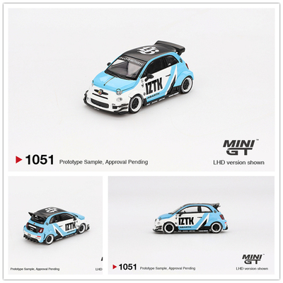 MINIGT 1:64 Abarth 595 LB-WORKS x Abas Works IZTK 合金 车模