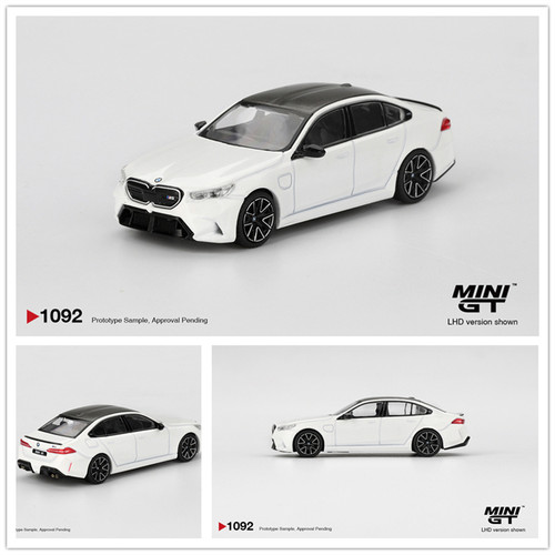 MINIGT 1:64 宝马 BMW M5 Alpine White 白色 仿真 合金 汽车模型