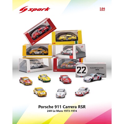 【预售】Spark 1:64 保时捷 911 卡雷拉 RSR 2.8 仿真 合金车模