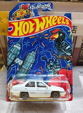 Hot Wheels风火轮 马来神车宝腾 PROTON SAGA限定 白色仿真车模
