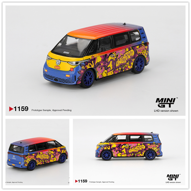 【预售】MINIGT 1:64 大众Volkswagen ID.Buzz KW/BBS 合金车模