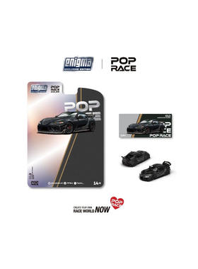 POPRACE 1:64 DARWIN PRO 66G NWB SUPRA (A90) - MIDNIGHT BLACK