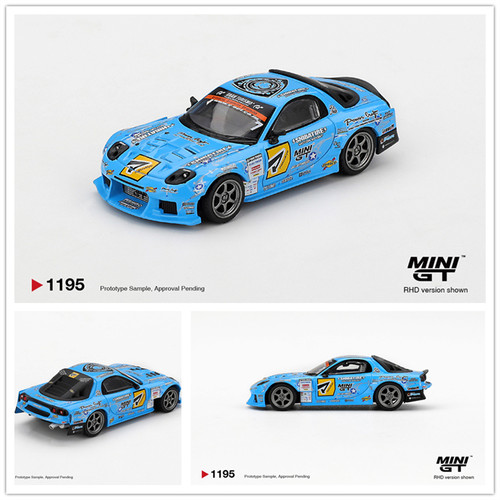 MINIGT 1:64 1195号 马自达 Mazda RX-7 RE-Amemiya 2025 D1GP