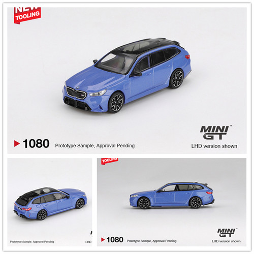 MINIGT 1:64 BMW M5 Touring (G99) Marina Bay Blue Metallic