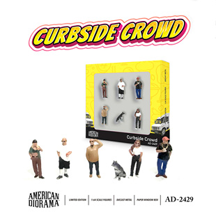 American Diorama 1:64 Figure set - Curbside Crowd 合金人偶