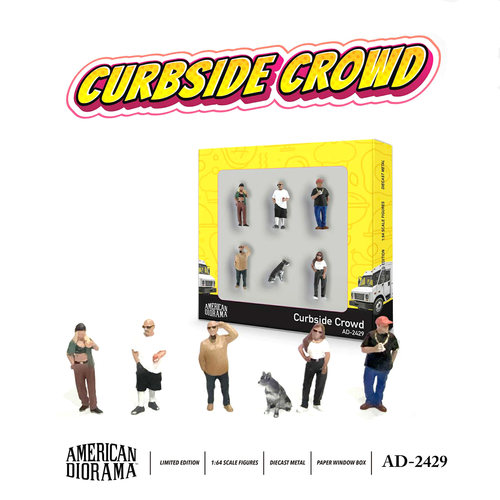 American Diorama 1:64 Figure set - Curbside Crowd 合金人偶