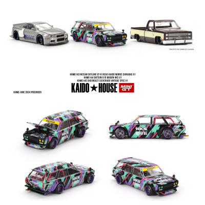 MINIGTDatsunKAIDO510合金车模