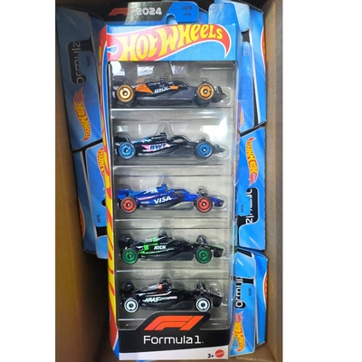 Hot Wheels风火轮 F1赛车五辆装 迈凯伦红牛索伯哈斯仿真合金车模