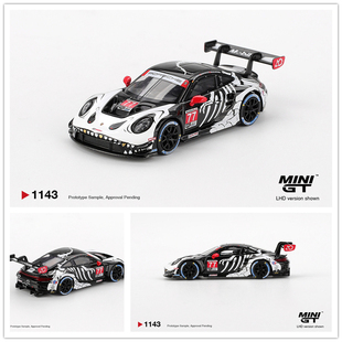 【预售】MINIGT 1:64 保时捷Porsche 911 GT3 R #77 AO Racing