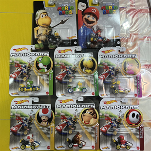 Hot Wheels风火轮马里奥系列 库巴路易吉耀西卡丁车赛车 合金车模