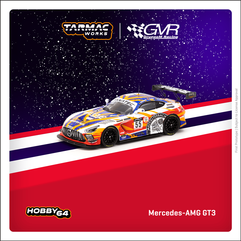 Tarmac Works 1:64 奔馳 Mercedes-AMG GT3 24 Hours of SPA 2022 模玩/动漫/周边/娃圈三坑/桌游 火车/摩托/汽车模型 原图主图