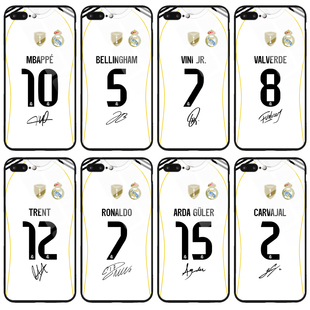 10号姆巴佩 2526赛季皇马球衣手机壳适用苹果华为三星vivo小米OPPO红米荣耀一加魅族C罗巴尔韦德贝林厄姆定制