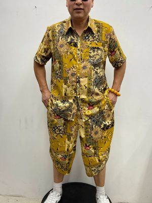 中青年短袖夏季宽松套装