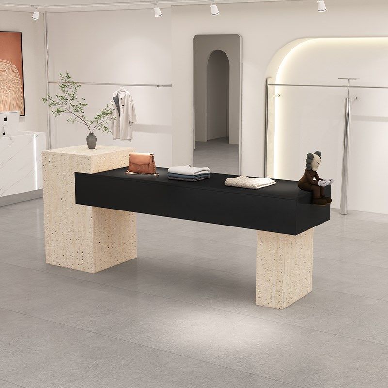 服装店中岛台展示桌储物柜商场装饰品柜女装店陈列柜中岛桌流水台