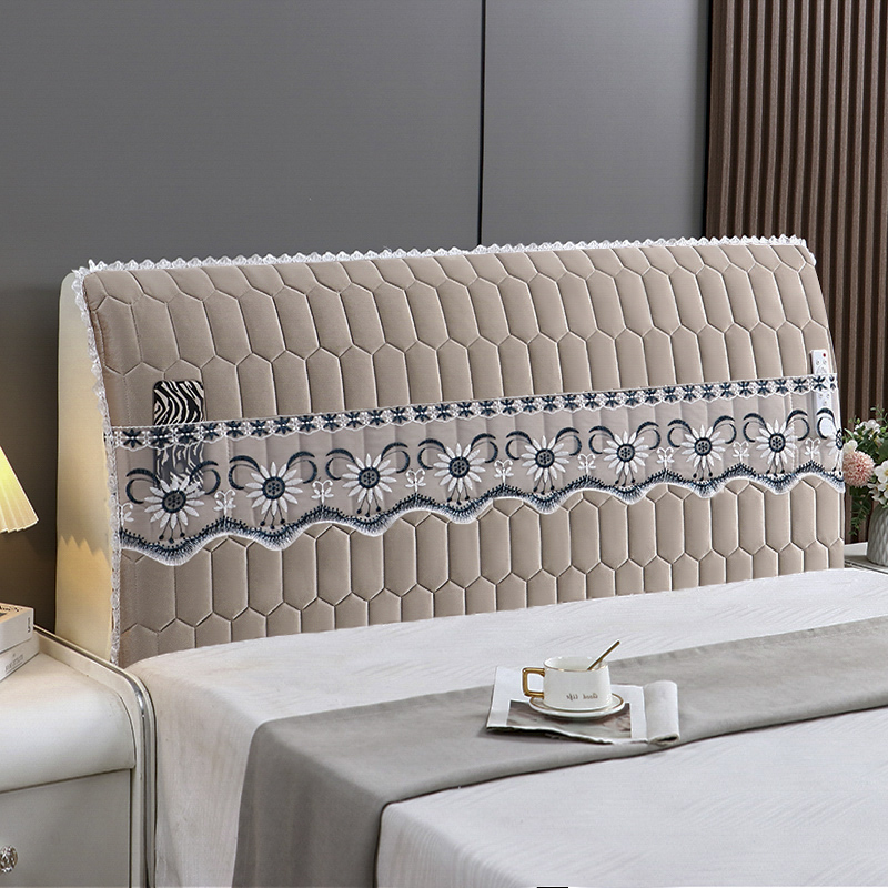 全包床头罩套加棉加厚简约轻奢床头套上档次豪华木板软包床头通用