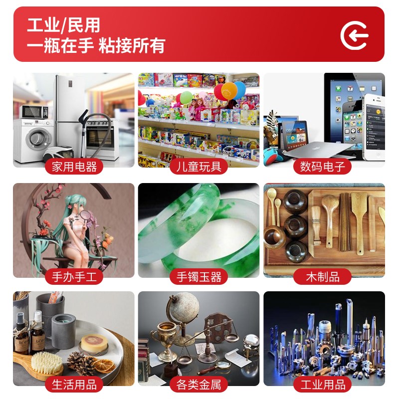 万明强力胶 万能胶水502塑料金属速干401手办专用胶加浓手办胶木