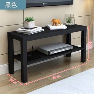 简约电视柜拉克边柜双层小户型边桌客厅收纳柜窄收纳柜置物柜迷你